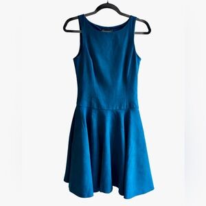 Armani Exchange Ultra Suede Teal Mini Dress